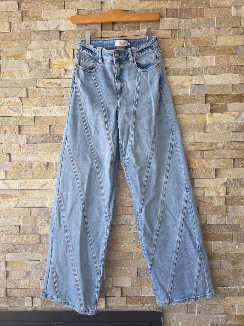 Light Blue Women's Wide-Leg Jeans